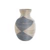 Vase Décoratif - Naturel - Design Méditerranée - 50 Cm - Couleur Bleue - Seagrass
