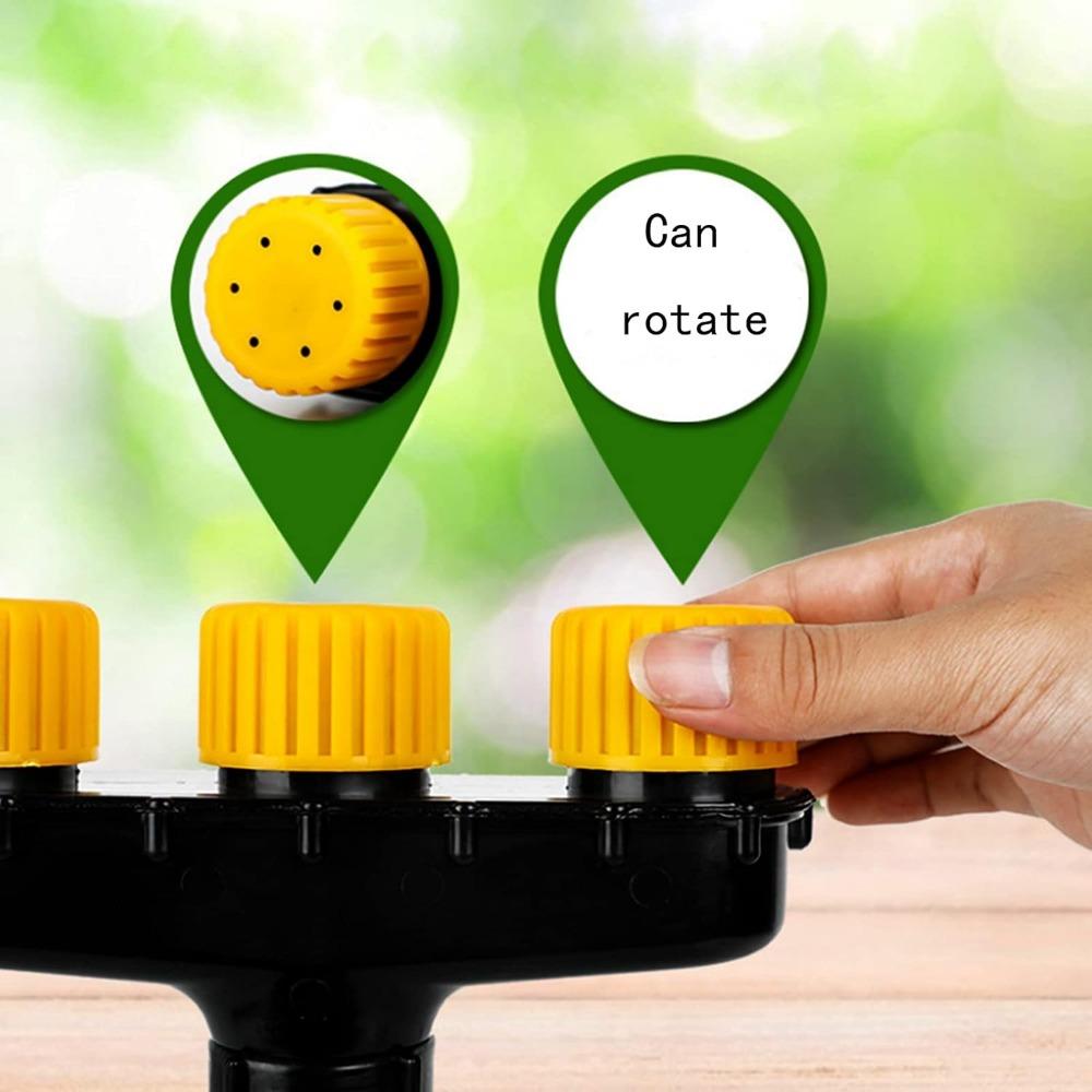 Садовый пористый распылитель Атомайзер Насадки Дождеватель Регулируемый диапазон распыления воды Многоголовочный распылитель воды Дождеватели с 6 насадками Насос-распылитель