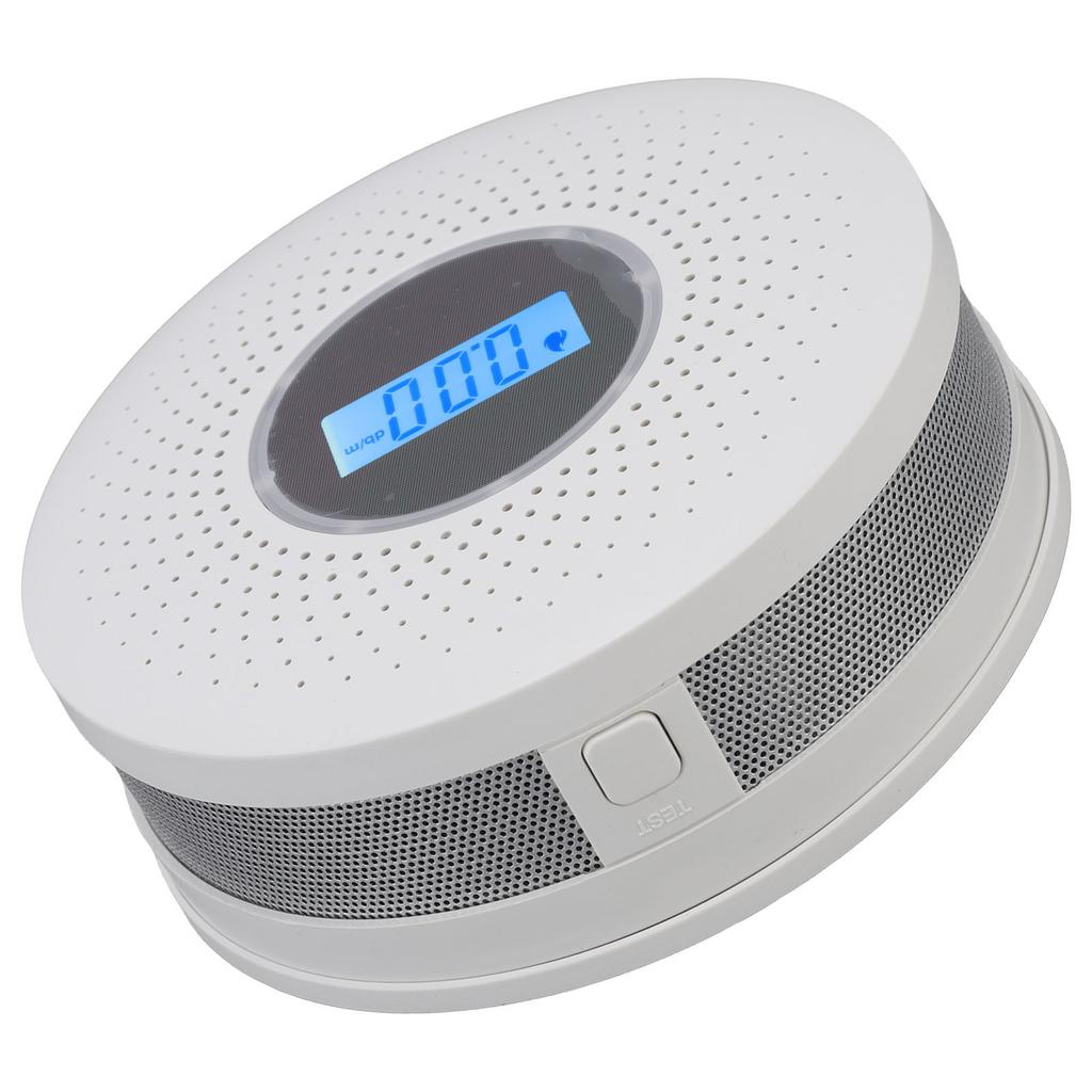 Smoke Carbon Monoxide Detector LCD Display High Sensitivity Smoke Carbon Monoxide Composite Alarm