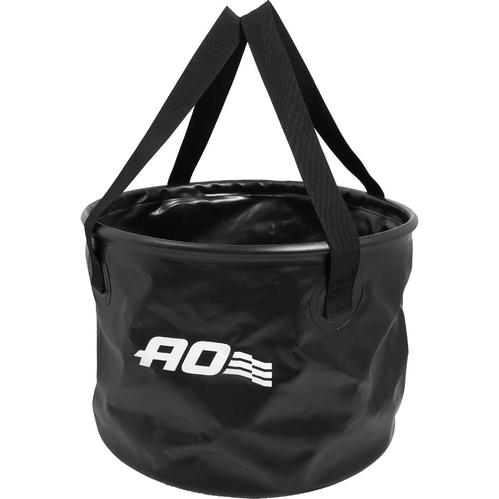 Складное ведро AO Coolers, 30 л, Черное, Ведро для кемпинга, Ведро для рыбалки на открытом воздухе, Складное, Прочное, Компактное, Самостоятельно стоящая раковина-ведро, 15 л30 л
