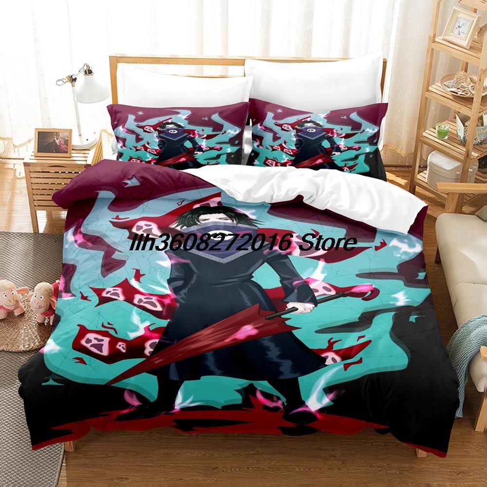 3D Printing Anime HUNTER×HUNTER Feitan Bedding Set Single Twin Full Queen King Size Bed Set Adult Kid Bedroom Duvet Cover Sets