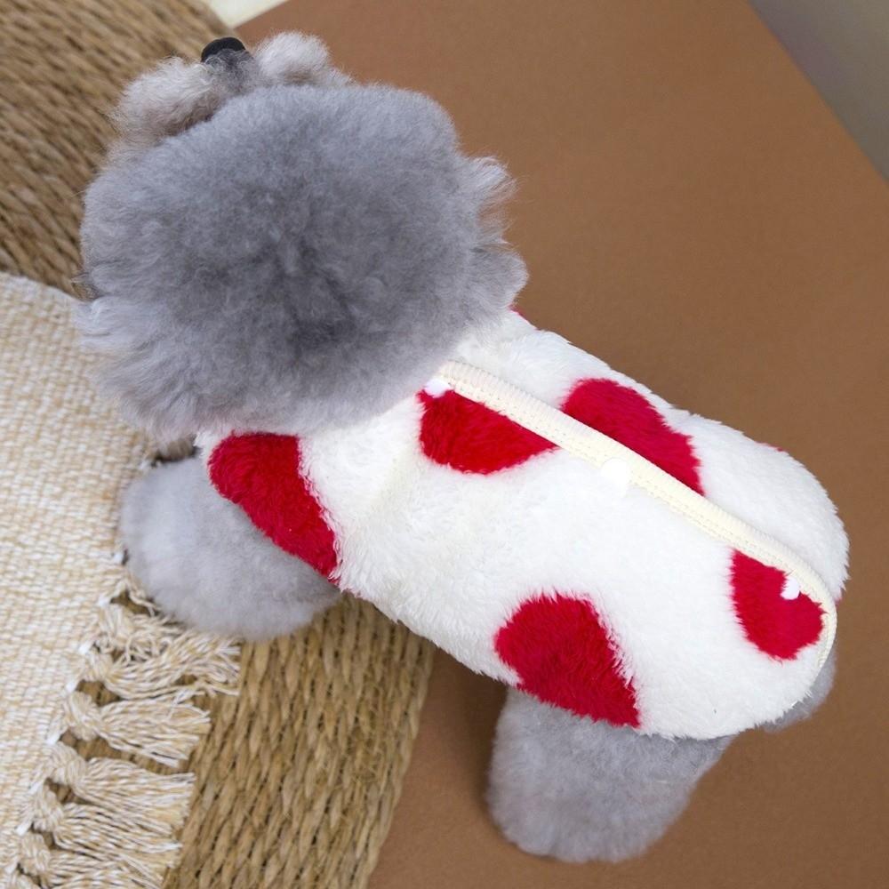 Fleece Material Dog Warm Clothes Thick Warm Thick Pet Sweater Cute Pet Fleece Sweater Cold Weather