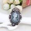 Bohemian Vintage Figure Beauty Brooch Pins Brand Jewelry Queen Figure Brooches For Women Bride Wedding Party Jewelry Gifts