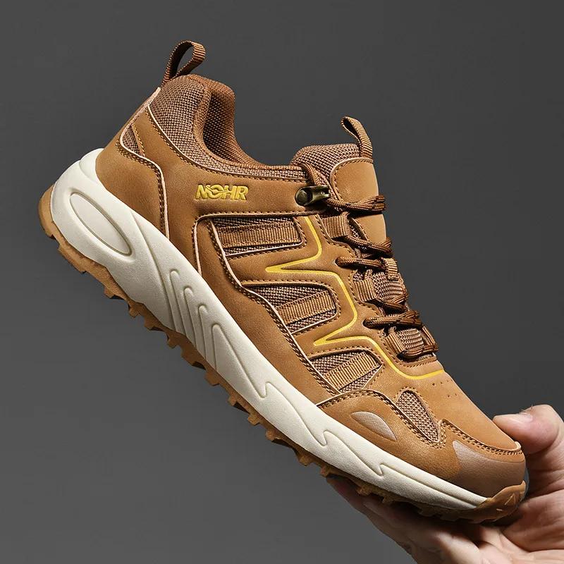 Fashion Plus Size Men's New Casual Shoes Fashionable Low Top Lace Up Climbing Shoes Youth Outdoor Sports Shoes Rubber Sole Durable