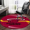 Heat Miami Team Spirit Round Rug for Livingroom,Bedroom, Palyroom, Chair Rug, Area rug, Circle Carpet, Large Size Fan Christmas gift