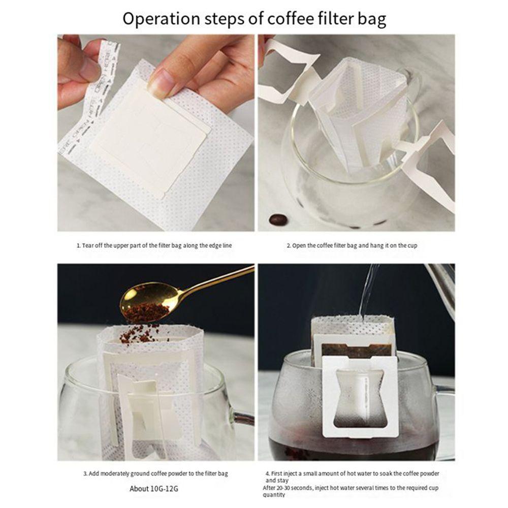 Home, Office Hanging Ear Style Paper Coffee Filters Tea Bag Drip Coffee Bag Coffee Filter Bag