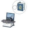3D Мини-военный корабль Брелоки Складная книга Брелок Модель военного корабля Подвеска Брелок