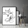 Obraz plakat w ramie 53x73 cm kwiat p1069