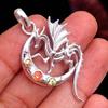 Кулон Рейки, серебряный кулон, кулон Dragon Fly, ювелирные изделия из стерлингового серебра 925 пробы, подарок на день матери, кулон с драгоценным камнем