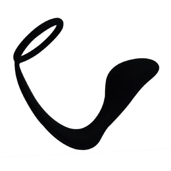 Anal Plug Eco-friendly Fine Workmanship Black Male Prostate Stimulator for Couples