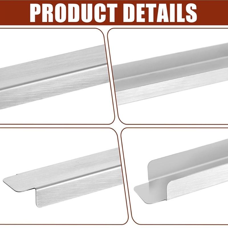 8Pcs Stainless Steel Kitchen Shelf Divider Bar Metal Food Organizers Steam Table Pan Brackets Food Service Accessories