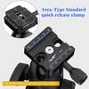 Haoge Combo Boss Adapter with CP-51 50mm Arca-Swiss Compatible Quick Release Clamp for Manfrotto Tripod Ball Head Clamp Replacement