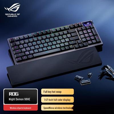 Asus Беспроводная магнитная игровая клавиатура ROG Night Demon 98 HE