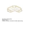 Storage Rack Durable Convenient Space-saving Bathroom Corner Organizer Shelf for Home Kitchen Toilet