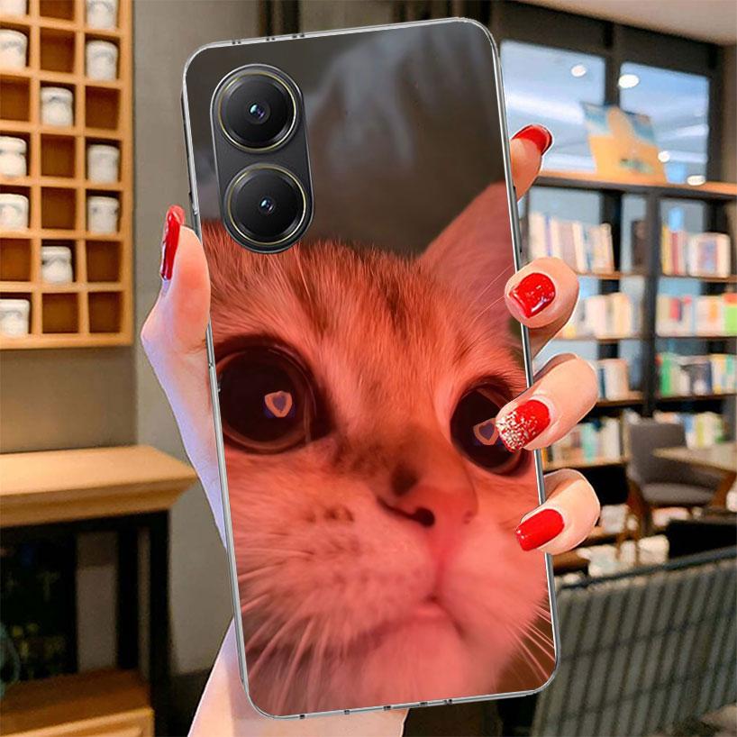 Pet Cat Funny Memes Phone Case For Xiaomi Poco F7 Ultra X7 X6 X5 Pro M7 Redmi 15C 15 13C 13 12C 12 10C 10 9A 9C 9T 9 Shell Poco