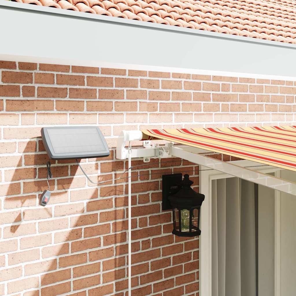 Retractable Awning Yellow and Orange 400 x 300 cm