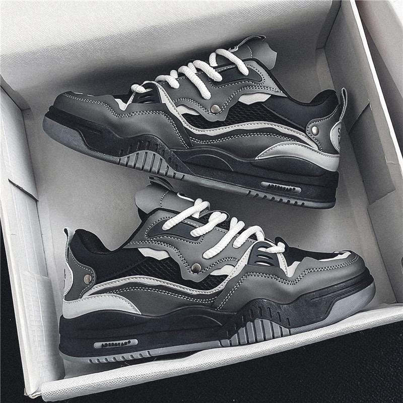 Fashion Men Sneakers Mesh Breathable Casual Shoe Trend Skateboard Shoe Outdoor Sport Running Shoes for Men Tenis Shoes Zapatillas Hombre