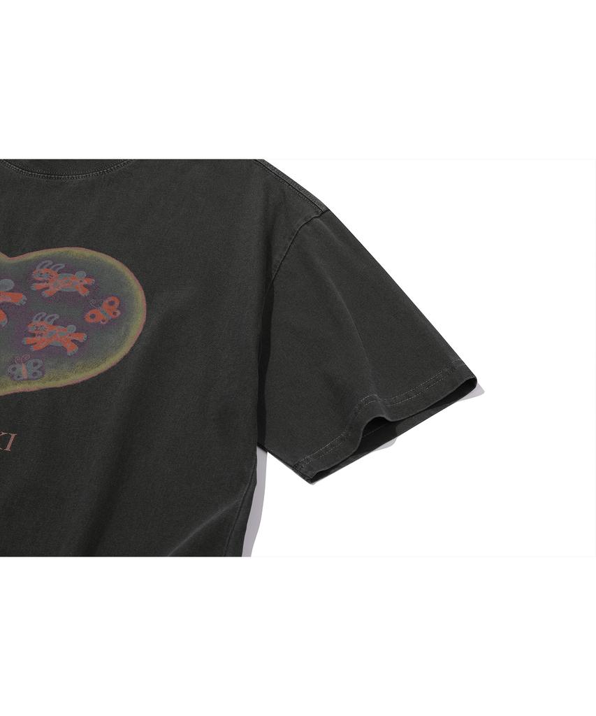 CPGN STUDIO Nabitoki Pigment Short Sleeve T-Shirt Smoke Black