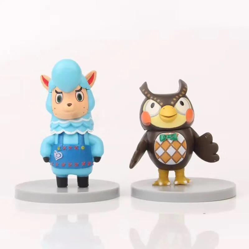 2020 Новое поступление 8 шт./лот Animal Crossing New Horizons Сайрус К.К. Ризз Изабель Фигурки Действия Игрушки ПВХ Коллекционная Модель Игрушки