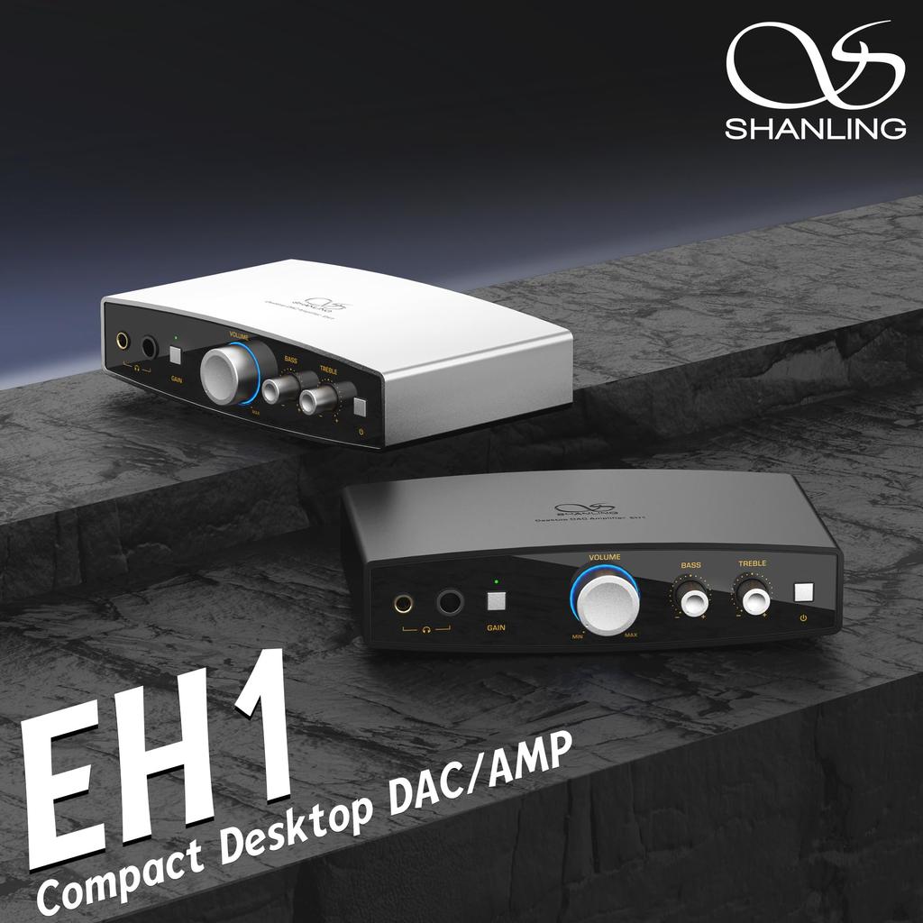 SHANLING EH1 Компактный настольный усилитель для наушников с двумя CS43198 и PCM, USB, RCA, переключатель, игровой, коаксиальный цифровой, аудио высокого разрешения, ЦАП/усилитель, операционные усилители,