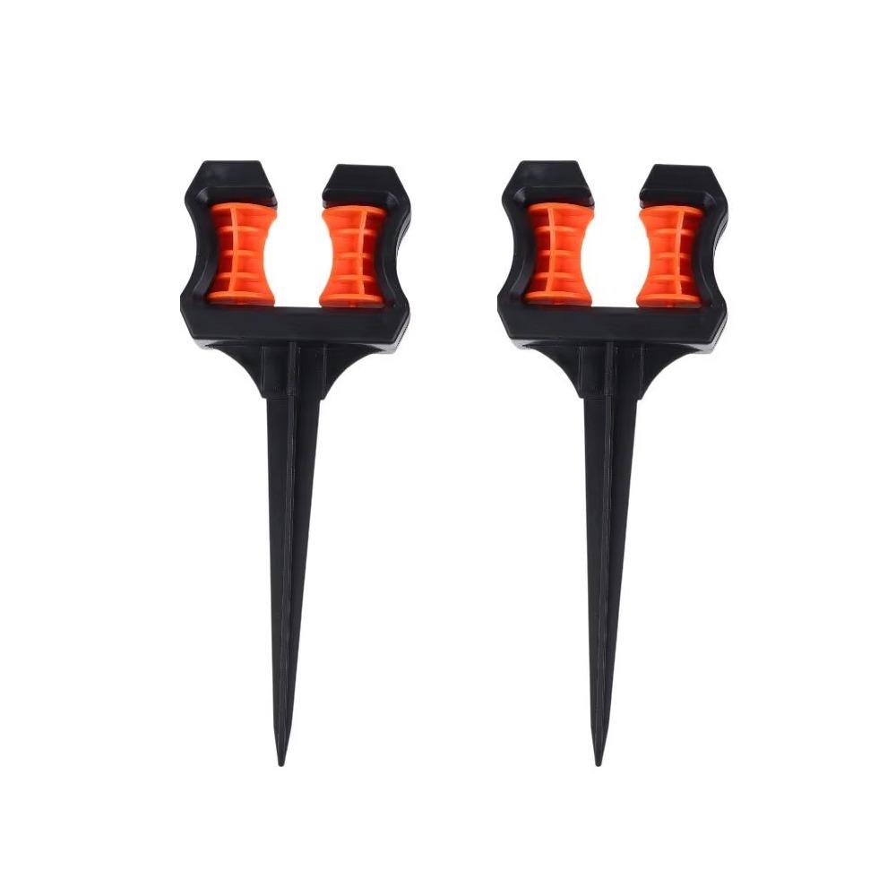 2Pcs Roller Wheel Garden Hose Guide Stake Ground Spike Lawn Hose Holder Water Pipe Guide  Flower Bed