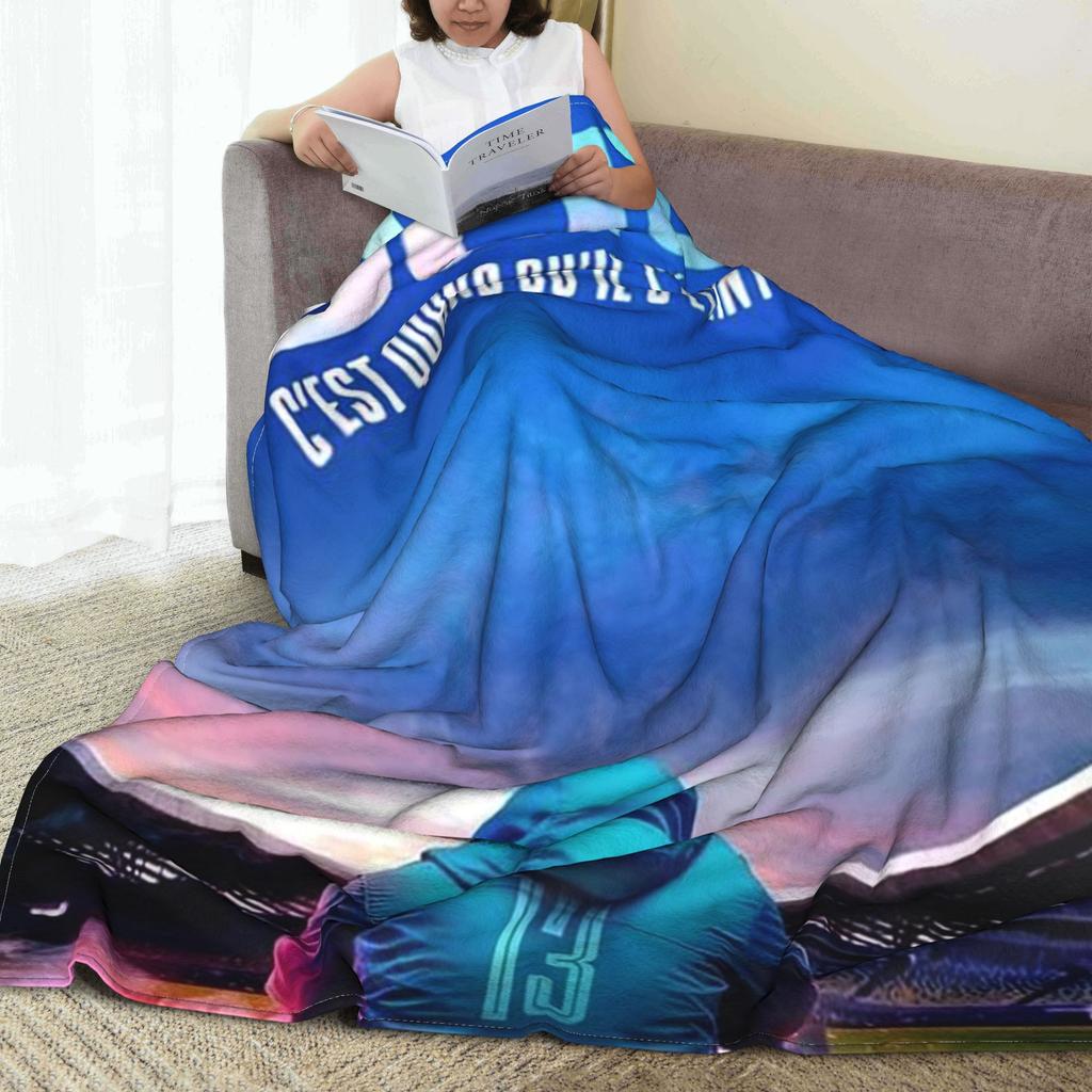 Фланелевое одеяло JuL C'est Pas Des Lols Французский рэпер Теплые плюшевые одеяла Мягкое покрывало для гостиной Дома Путешествия Диван