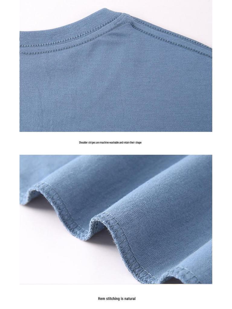 Мужская футболка большого размера с круглым вырезом, длинным рукавом, из гребенного хлопка - однотонная, стиль весна/осень