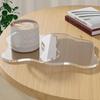 Acrylic Transparent Coaster Irregular Clear Cup Coasters Insulation Pad Drink Coasters Table Ornaments for Dining Kitchen Bar