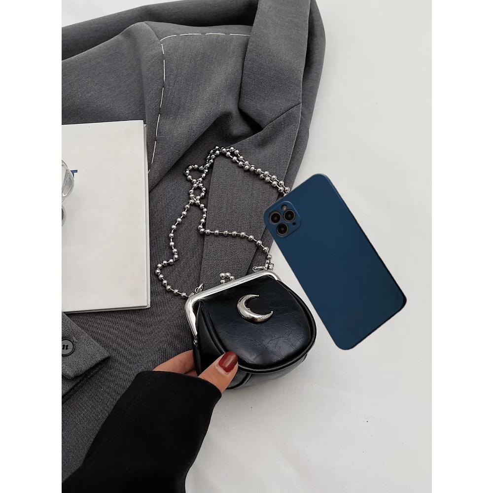 Винтажная женская сумка Простая Личность Цепочка Сумка через плечо Подарок Для работников умственного труда Для мужчин Для женщин Женский кошелек Мини-кошелек для монет