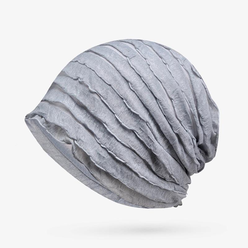 Women's Breathable Thin Cotton Pullover Hat - Spring/Summer Headscarf, Confinement, Sleep, and Outdoor Leisure Cap.
