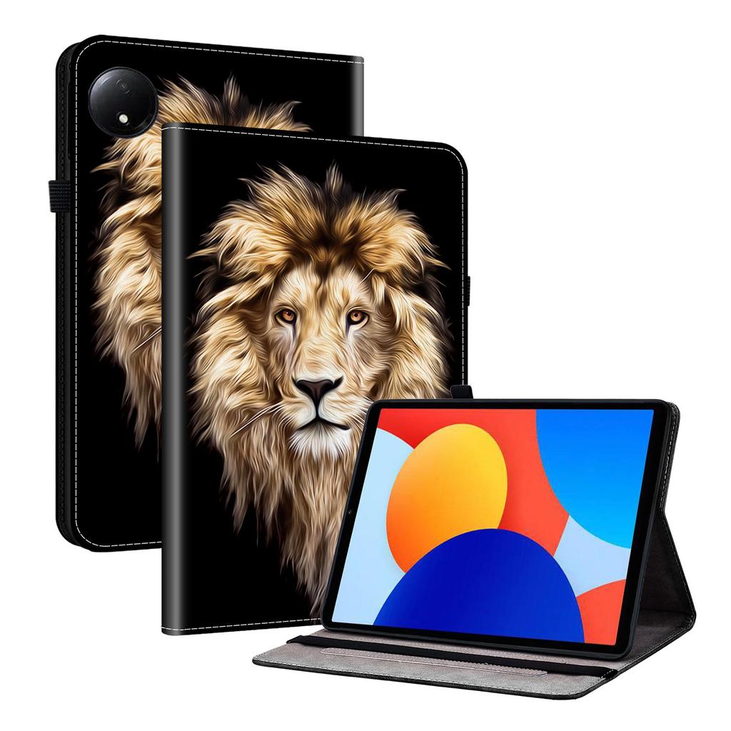 Чехол из искусственной кожи для планшета Xiaomi Redmi Pad SE 8.7 - 11 стилей! Прочный, с 2 слотами для подставки, держателем для карандашей и слотами для карточек, гибкая задняя крышка из ТПУ