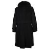 Burberry Пальто с воротником-стойкой из нержавеющей стали B2B45-443-09 черное кашемировое Женское Б/У