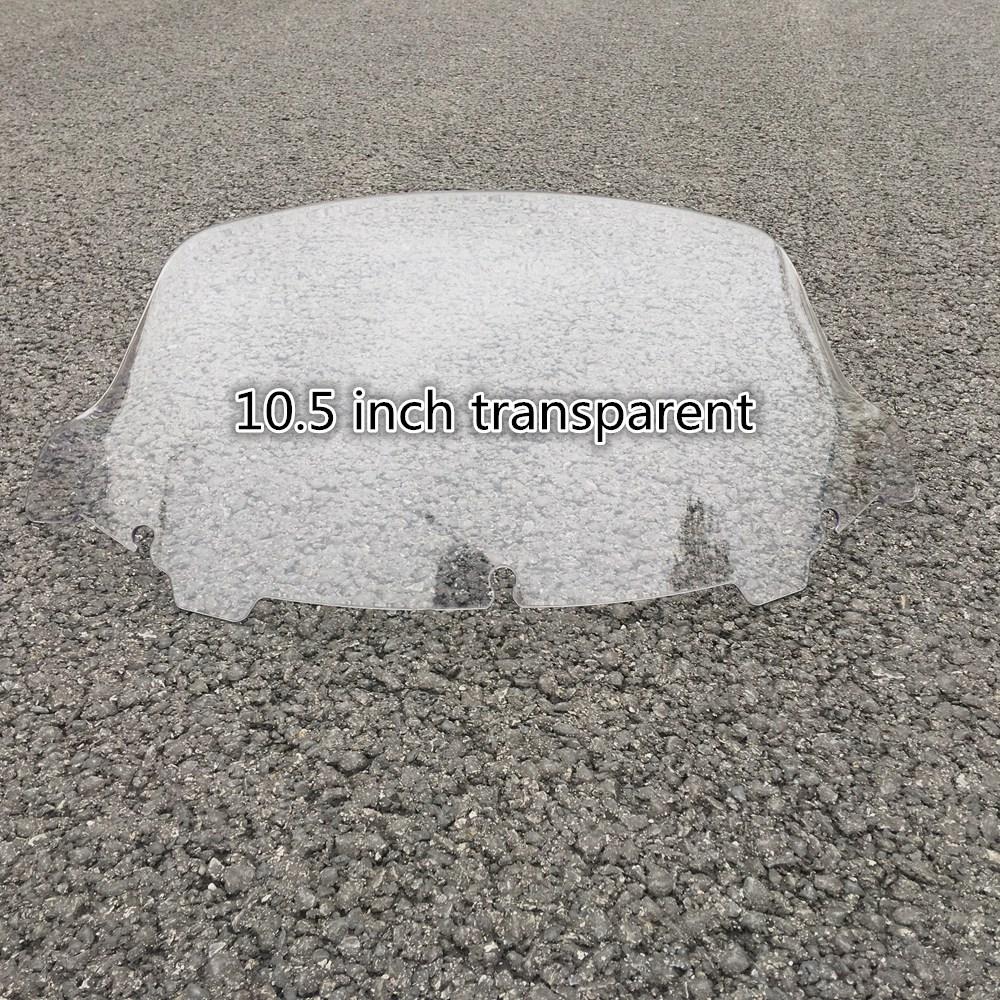 Black Smoke Clear 4.5" 7" 10.5" Wave Windshield Fits For Harley Touring FLHT FLHX 2014-up 2015 2016 2017 2018