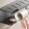 Wall Mounted Hair Dryer Holder Carbon Steel Toilet Paper Holder Practical Tissue Rack  Toilet