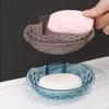 Soap Box Wall Base Stable Mount Quick Drainage Acrylic Adhesive Soap Dishes for Bathroom