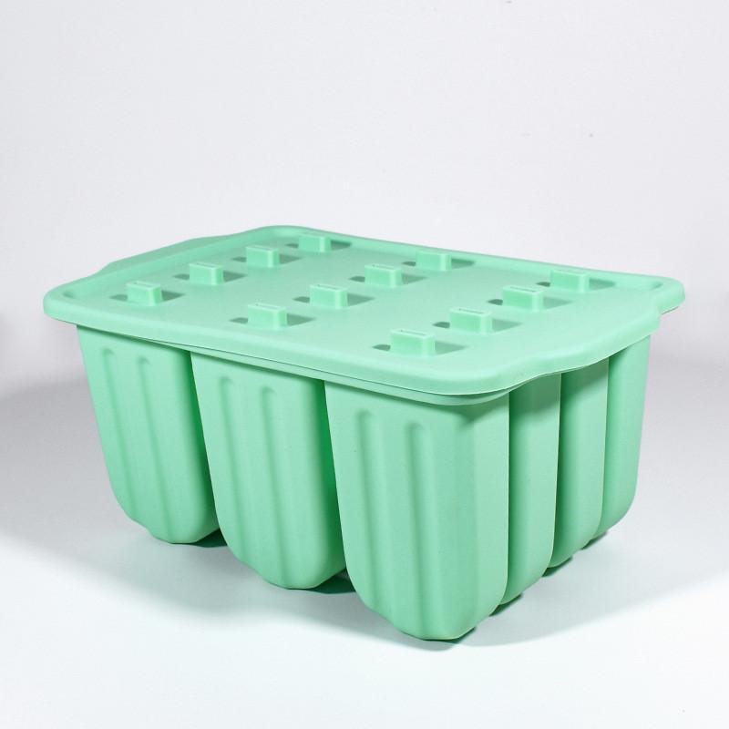 Silicone Ice Pop Molds 12 Cavity With Lid For Homemade Frozen Treats