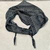 Meier Striped waist triangle scarf, silk scarf, belt, feminine high-end waist accessories