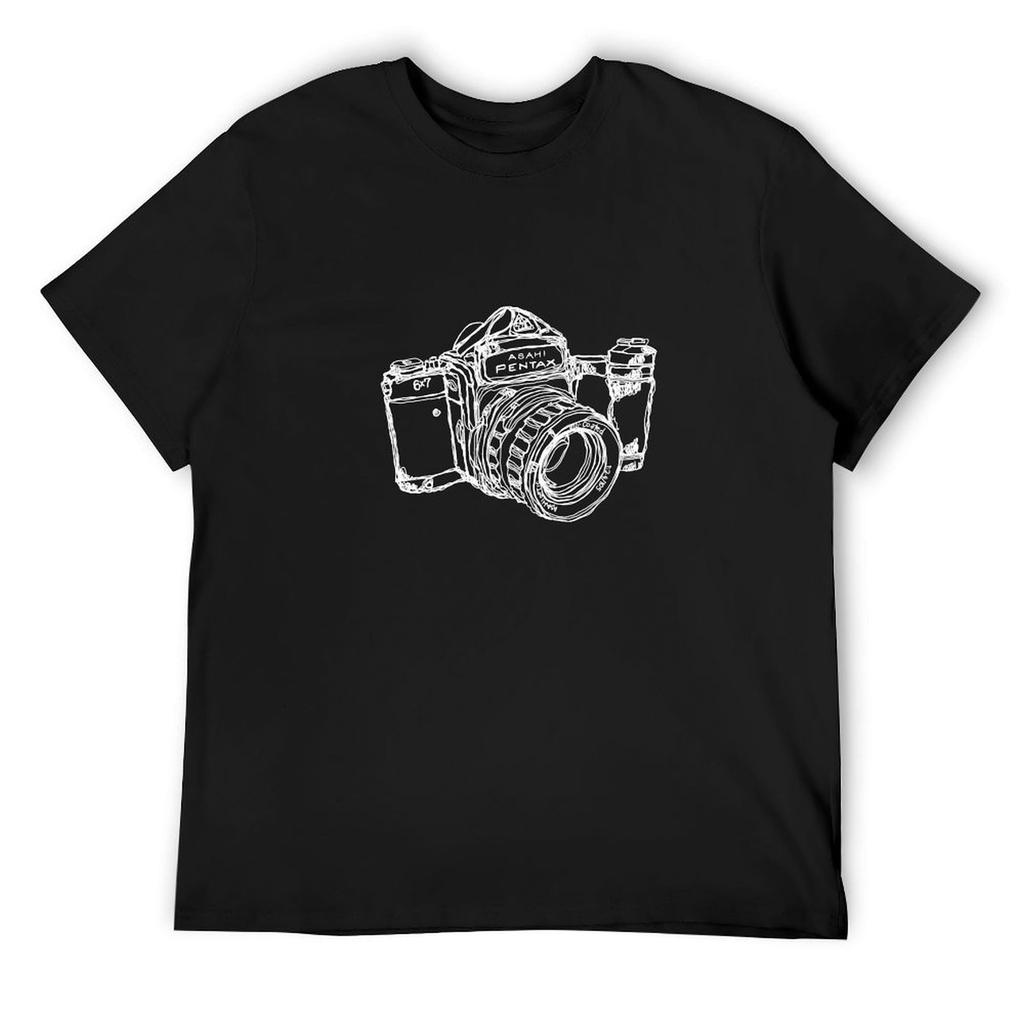 Pentax 6X7 Среднеформатная камера Футболка ЛЮКС мужская рэперская с графикой однотонная на заказ мужская одежда