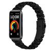 Металлический ремешок для часов Huawei Band 10/9/8, из нержавеющей стали, черного цвета, в форме жемчуга