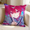 Cute Virtual Singer KKasane TTeto  Pillow Case Square DoubleSided Sofa Cushion Cover Bedroom Bedside Pillow