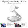 Z Type Metal 3in1 Беспроводное зарядное устройство для iPhone 13/15/14 Pro Max Быстрое беспроводное зарядное устройство Macsafe для Apple Watch 8/airpods 2