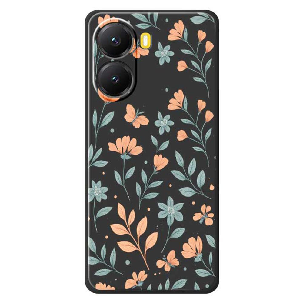 For Xiaomi Redmi Turbo 4 5G/Poco X7 Pro 5G Case Yellow Flowers Pattern Printing Straight Edge TPU Phone Back Cover