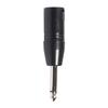 3Pin XLR Male Jack to 6.35mm Male Mono Plug-In Audio Conversion Locking Adapter