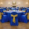 30 Pcs Blue Chair Covers, Polyester Spandex Chair Cover, Stretch Slipcovers for Wedding Party Dining Banquet Flat-Front Chair Covers, Fits Chair