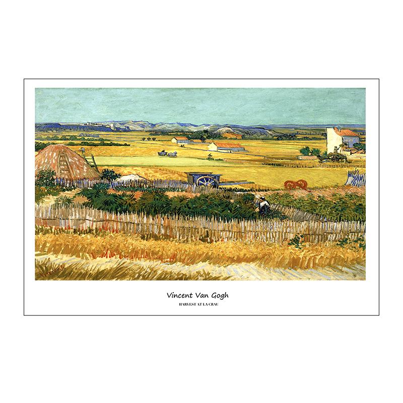 Van Gogh Canvas Painting Famous Starry Night Poster Wall Art Pictures Almond Blossom Posters And Prints For Living Room Home Decor No Frame