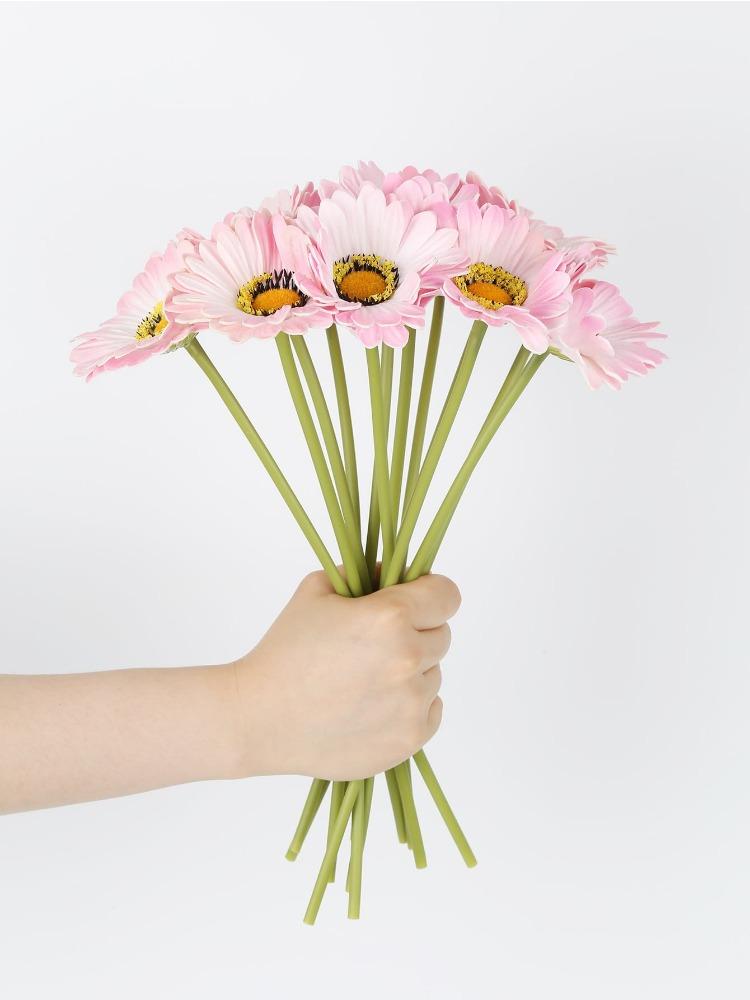 12 шт. 30 см Искусственные цветы Хризантема Гербера Маргаритка Цветы для дома Свадебная вечеринка Балкон Декор