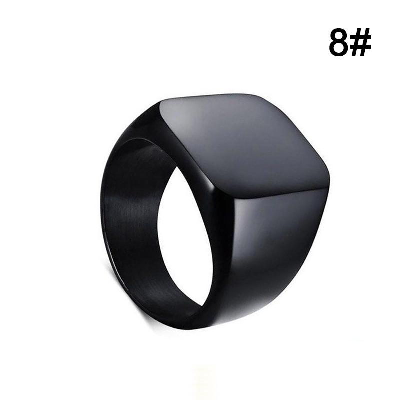 Мужское ювелирное кольцо, простые кольца из нержавеющей стали, цельное полированное классическое модное обручальное кольцо