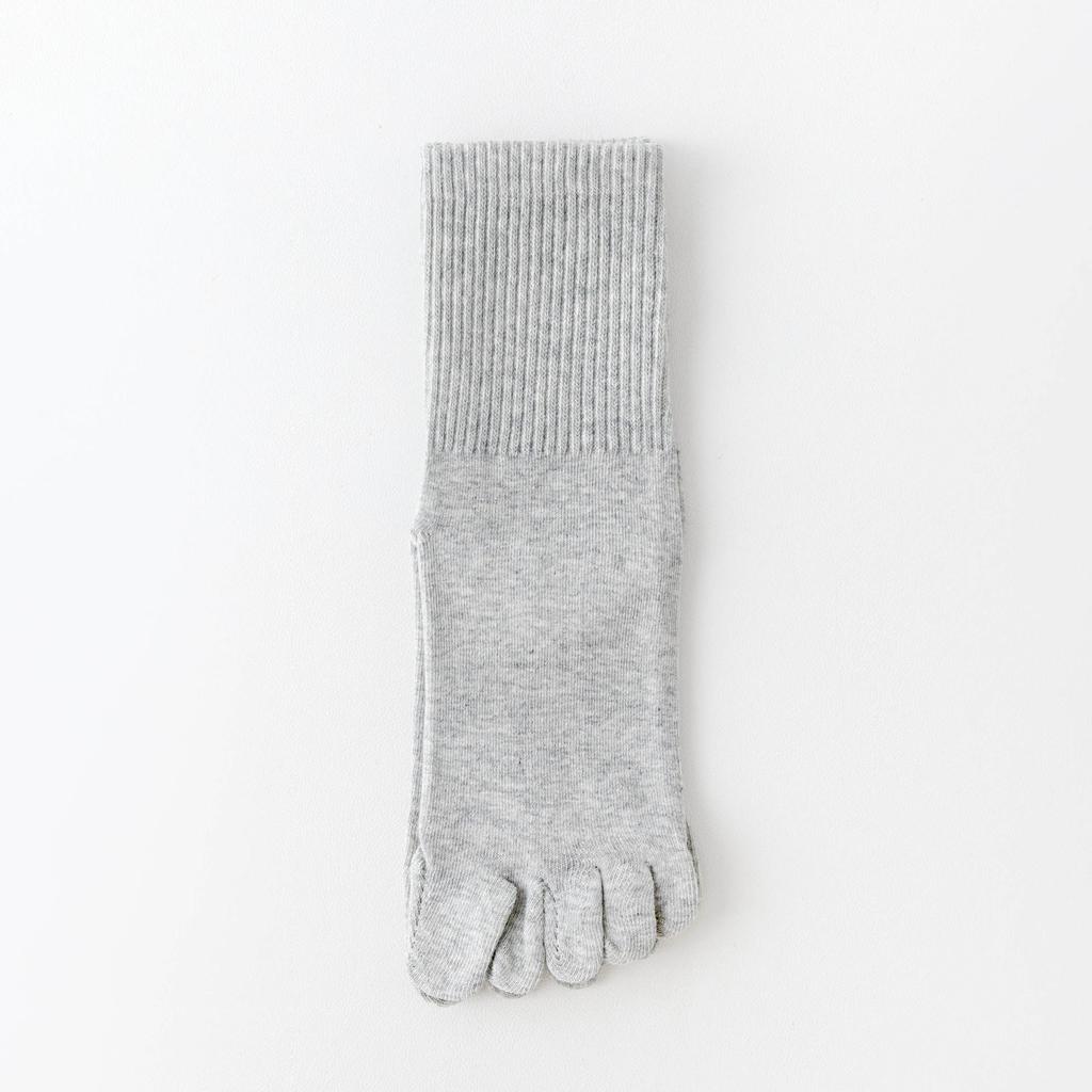 Five-Finger Socks Women'S Spring And Autumn Mid-Tube Socks Cotton Deodorant Sub-Toe Socks Season Boneless Stockings