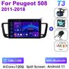 2 Din Android 12 автомобильное радио для Peugeot 508 2011-2018 мультимедийный видеоплеер GPS навигация стерео 4G WIFI Carplay Auto RDS DVD