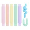 6/12PCS Pop Tubes Sensory Toys Diameter 1.9cm Macaroon Telescopic Tube Stress Relief Decompression Finger Toy for Kids Adults